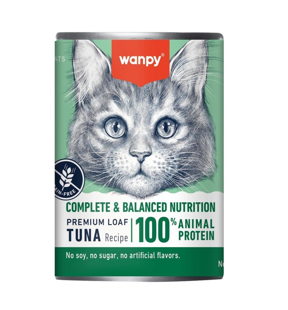 Wanpy Ton Balıklı Tahılsız Yetişkin Kedi Konservesi 375 GR | SRC: Barcode: 6927749853312